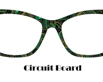 Circuit Board Metal Magnetic Eyewear Toppers