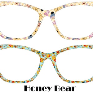 Honey Bear Metal Magnetic Eyewear Toppers
