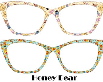 Honey Bear Metal Magnetic Eyewear Toppers