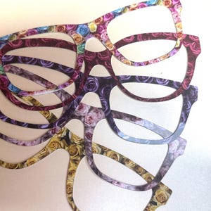 Colorful Roses Metal Magnetic Eyewear Toppers