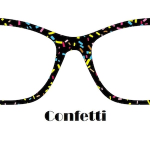 Confetti Metal Magnetic Eyewear Toppers