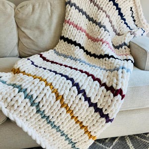 Eras Inspired Blanket |Handmade Chunky Knit Blanket | Soft | Warm | Cozy | The Perfect Gift