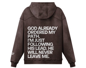 MY PATH HOODIE | Christian Sweatshirt, Christian Gift, Jesus Sweatshirt, Religious Sweatshirt, Gift for Him, Gift for Her