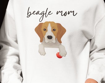 Beagle Mom Colorful Unisex Heavy Blend™ Crewneck Sweatshirt - Gift for Dog Lovers, Gift for Beagle Owners