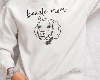 Beagle Mom Unisex Heavy Blend™ Crewneck Sweatshirt - Gift for Dog Lovers, Gift for Beagle Owners