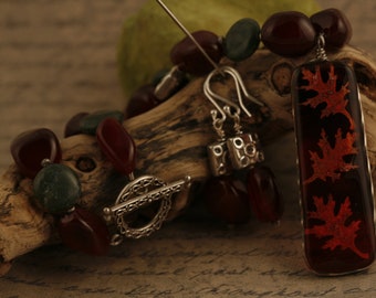 Autumn Day Necklace and Earring Set No. 575