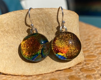 Fused Glass Earrings No. 152