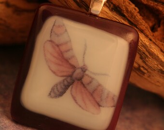 Fused Glass Butterfly Pendant  No. 22913