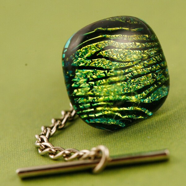 Fused Glass Tie Tack No. 4026