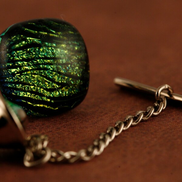 Fused Glass Tie Tack No. 4022