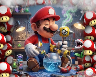 PAQUETE: Más de 13 diseños de vasos térmicos "Stoned Gamer" / Diseño PNG de sublimación "Cozy Mushroom Lounge" (Descarga digital)