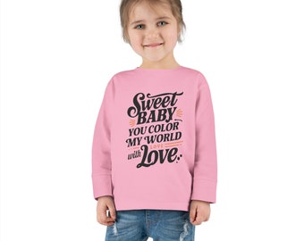 Colorie mon monde avec amour, Body bébé, Vêtements rigolos pour bébé, Body mignon, Vêtements bébé garçon, Body bébé garçon, Tenue, Chemise fille