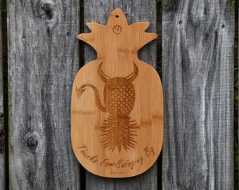 Tagliere di bambù a forma di ananas
