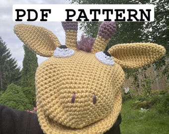 Giraffe Hand Puppet Pattern • Easy Amigurumi PDF • Crochet Toy Pattern • Digital Download