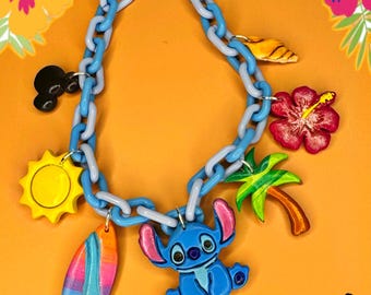 ディズニー　オーナメント　スティッチ　エイリアン　プレスリー　ギター　ハワイ　海 ディズニー オーナメント スティッチ エイリアン プレスリー