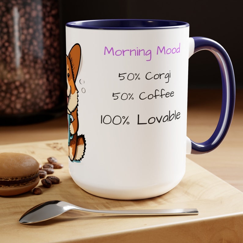 Corgi Morning Brew Adorable Paw-some Coffee Mug image 2