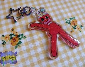 Garten of Banban Fanart Keychain "Uthman" 3''(76.2mm) Acrylic Glitter Charm GOBB