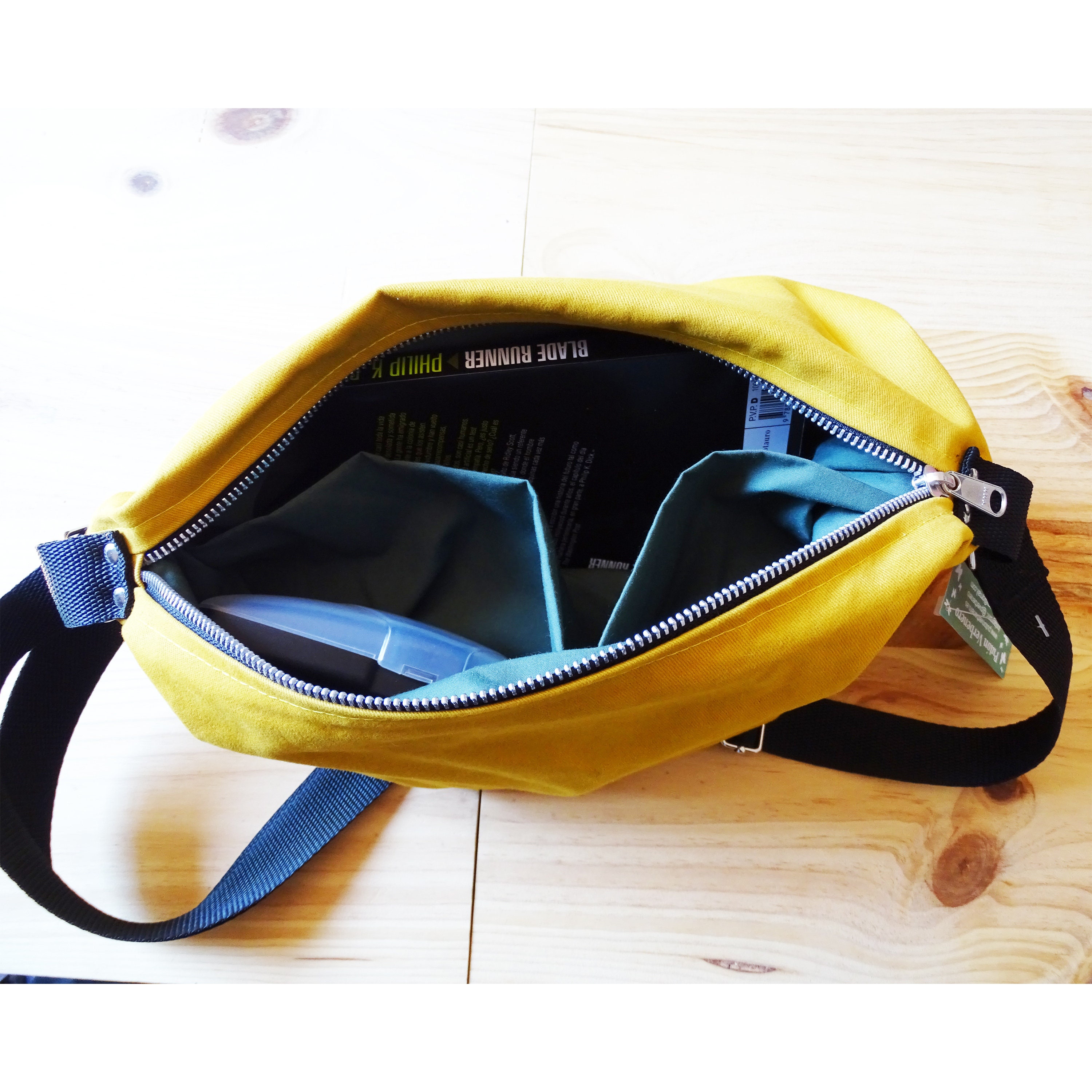 Mustard Medium Zipper Crossbody Bag , Adjustable, Shoulder