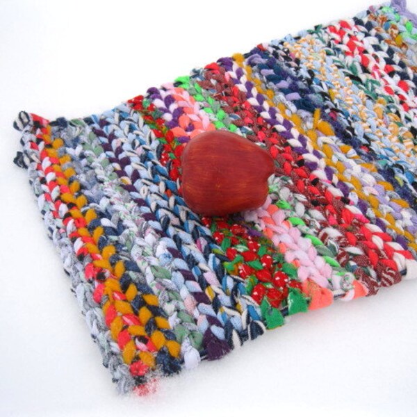Rag Rug Placemat Etsy