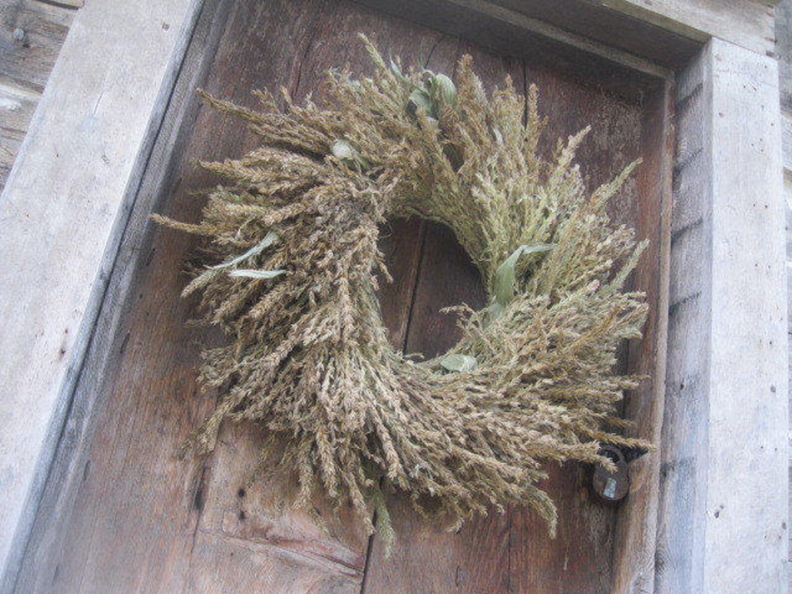 CORN TASSEL WREATH All Natural Decoration for Door or Wall Etsy