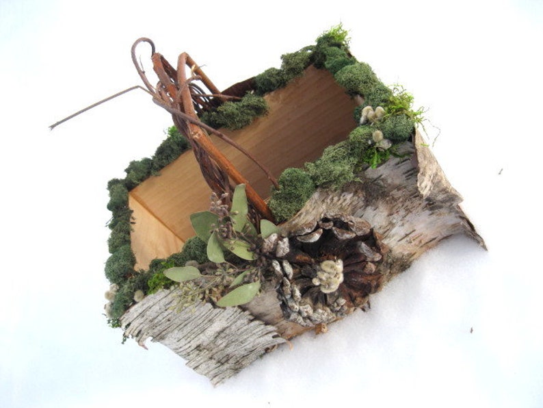 White Birch Bark Baskets