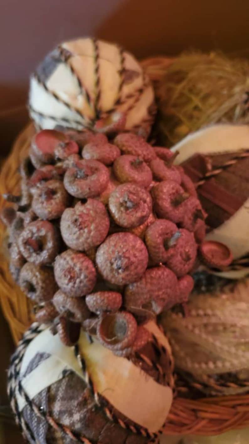 Large Topiary decorative Balls dough bowl filler for an old fashioned Christmas image 3