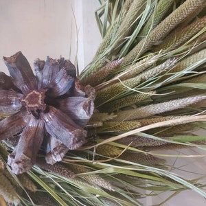 MILLET WREATH Naturally Dried FALL Decoration - Etsy