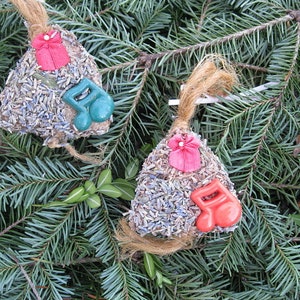 LAVENDER BELL hanging  HERB ornament