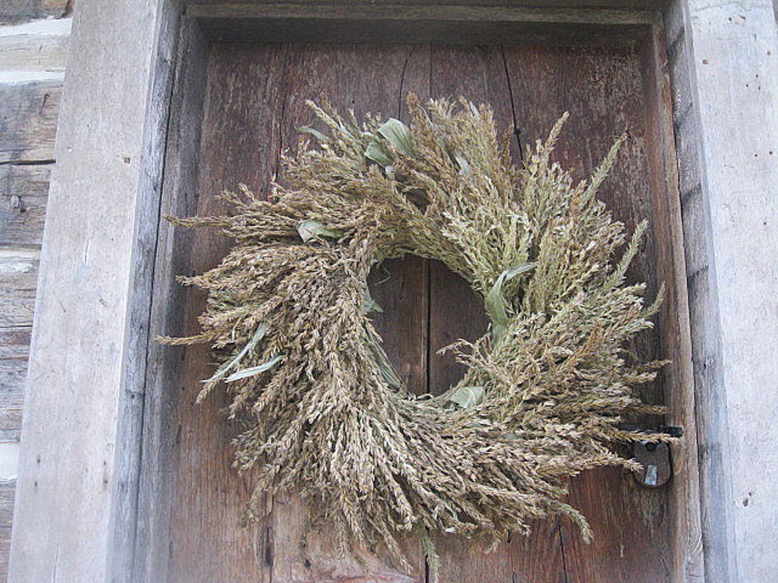 CORN TASSEL WREATH All Natural Decoration for Door or Wall Etsy