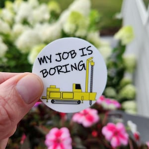 My Job Is Boring Sticker