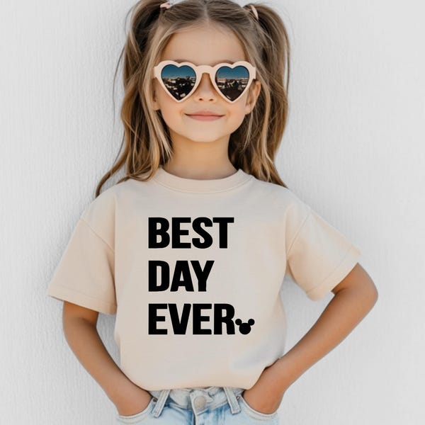 Best Day Ever Kids Animal Print T-Shirt main image 0