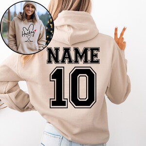 Personalized Hockey Mom Sweatshirt, Hockey Mama Shirt, Sports Mom Sweater, Gift Shirt For Sports Mom, Game Day Hoodie, Mother's Day Hoodies image 5