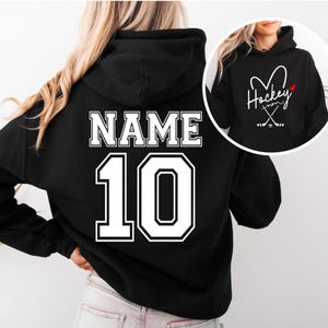 Personalized Hockey Mom Sweatshirt, Hockey Mama Shirt, Sports Mom Sweater, Gift Shirt For Sports Mom, Game Day Hoodie, Mother's Day Hoodies image 17