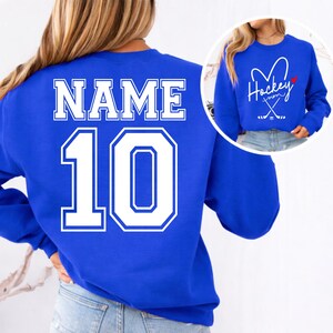 Personalized Hockey Mom Sweatshirt, Hockey Mama Shirt, Sports Mom Sweater, Gift Shirt For Sports Mom, Game Day Hoodie, Mother's Day Hoodies image 10