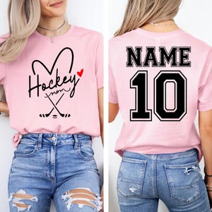 Personalized Hockey Mom Sweatshirt, Hockey Mama Shirt, Sports Mom Sweater, Gift Shirt For Sports Mom, Game Day Hoodie, Mother's Day Hoodies image 11