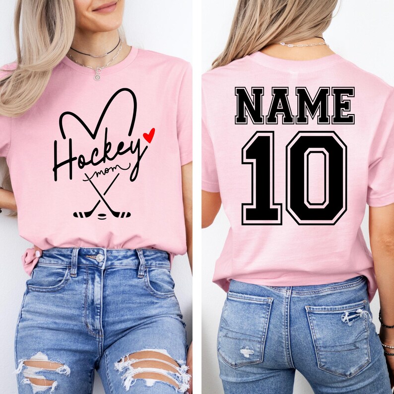 Personalized Hockey Mom Sweatshirt, Hockey Mama Shirt, Sports Mom Sweater, Gift Shirt For Sports Mom, Game Day Hoodie, Mother's Day Hoodies image 11