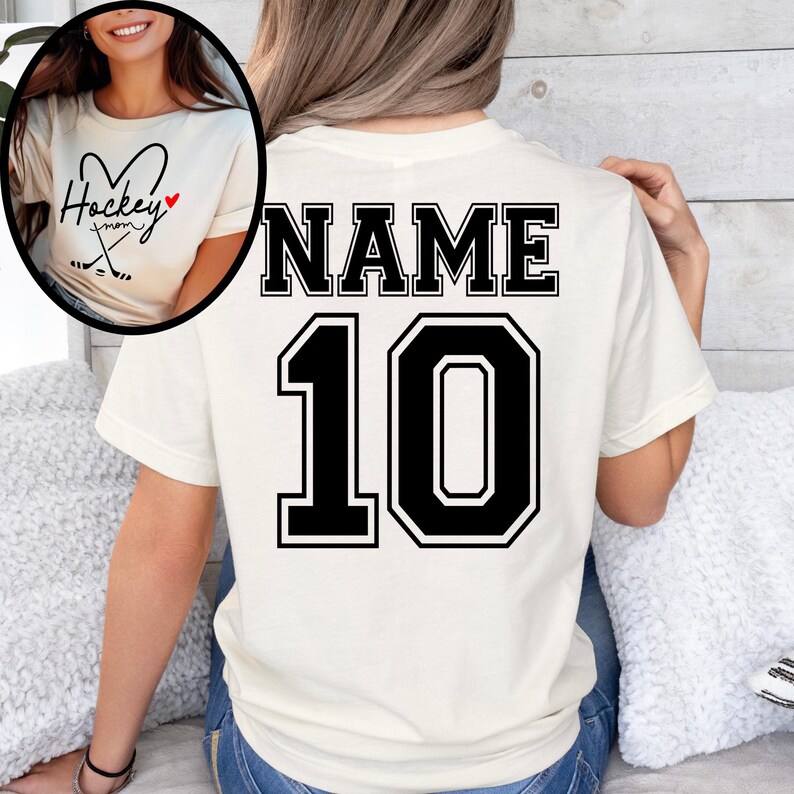 Personalized Hockey Mom Sweatshirt, Hockey Mama Shirt, Sports Mom Sweater, Gift Shirt For Sports Mom, Game Day Hoodie, Mother's Day Hoodies image 16