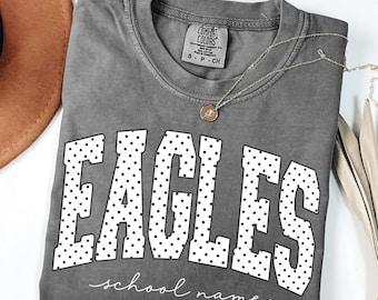 Custom Mascot Shirt, School Spirit Tee, Personalized Comfort Colors® Teacher Shirt, Custom Back To School Team Name T-Shirt, Game Day Shirt