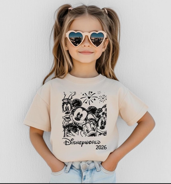 Retro Disneyworld 2026 Shirt, Retro Walt Disney Shirt, Disneyworld Matching Shirt, Disney Vacation Matching Shirt, Mickey And Friends Shirt.