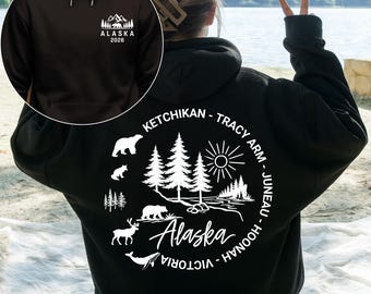 Custom Alaska Cruise Hoodie, Alaska Vacation Sweatshirt, Custom Alaska 2026 Shirt, Family Cruise Trip.