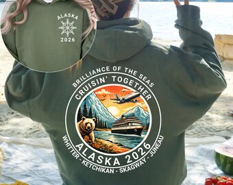 Personalized Alaska Cruise 2026 Shirt, Custom Family Cruise Hoodie, Matching Alaska Trip Sweatshirt, Vacation Group Outfit