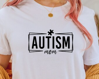 Autismus Mom Shirt Autismus Bewusstsein T-Shirt Umarmung Autismus Akzeptanz T-Shirt Perfektes Geschenk für Mütter von autistischen Kindern