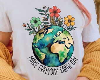 Camiseta del Día de la Tierra, camiseta del Día de la Tierra para todos los días, camiseta de concientización sobre el cambio climático, camiseta ¡Sé amable con nuestro planeta!