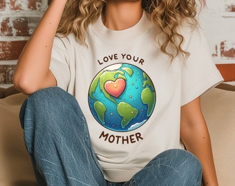 Mutter Erde Tag T-Shirt Liebe deinen Planeten T-Shirt Klimawandel-Bewusstseins-aktivist Shirt Umweltbewusste Bluse