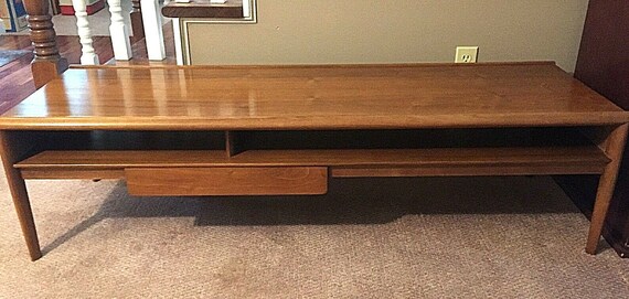Drexel Parallel Coffee Table With Drawer By Barney Flagg Mid Drexel Parallel Coffee Table With, Drexel Parallel Coffee Table