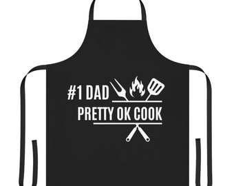 Grembiule da cuoco Number 1 Dad Pretty OK, cinturini in 5 colori (AOP)