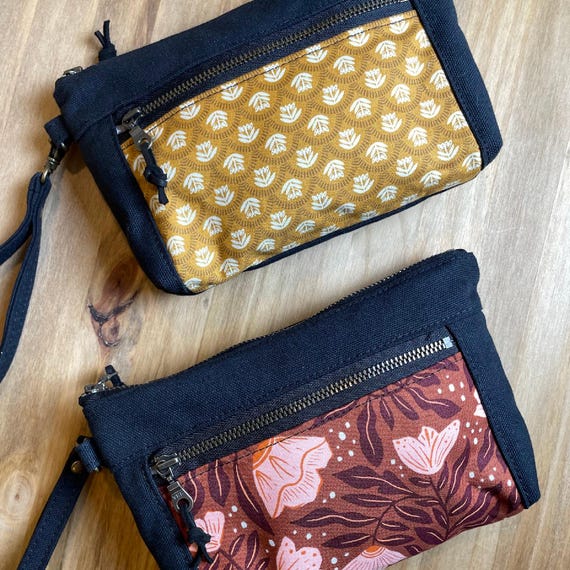 Double Zip Clutch, Devon Pouch, Wristlet
