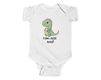 Super Cute Dinosaur Onesie with Customizable Quotes - Perfect for Little Explorers!