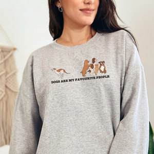 Dog Lover Sweatshirt, Dogs Owner Gift, Funny Animal Jumper, Pet Themed Present for Doggie Mama or Dad, Oversized Sweatshirts Pets Gifts Top