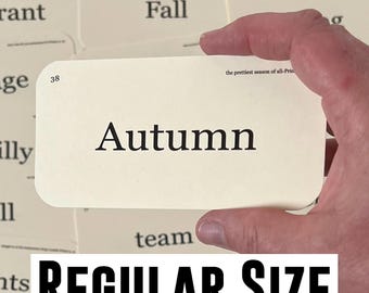 Autumn Flash Card - set of 42 - Fall celebrations - Decorate for Fall - Farmhouse Fall memories